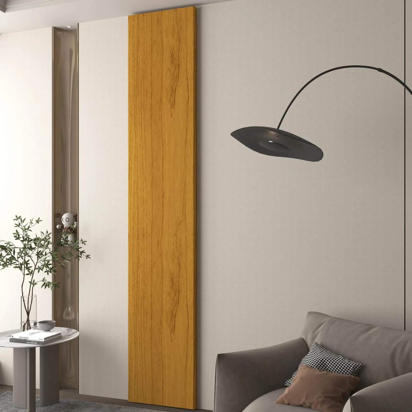 Placa Painel (Extensão) Realce 44,5 cm Naturale – GELIUS
