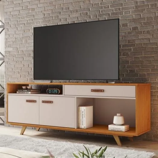 Rack até 65″ Ímpar Cinamomo/Off White – JCM MOVELARIA