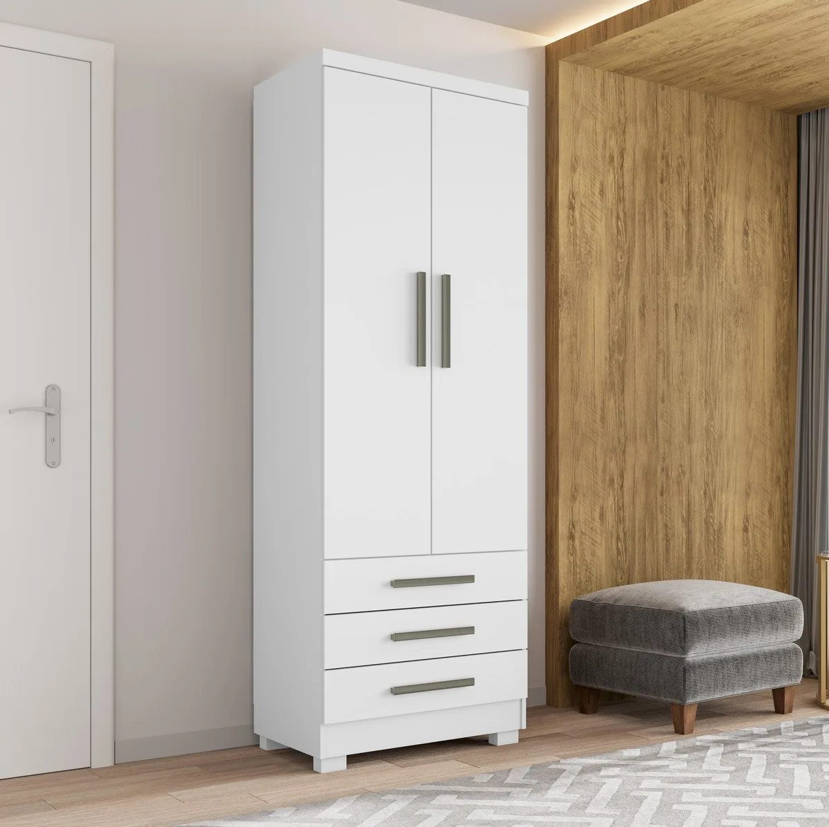 Guarda-Roupa Floripa 0, 61 m Branco – RUDRACK