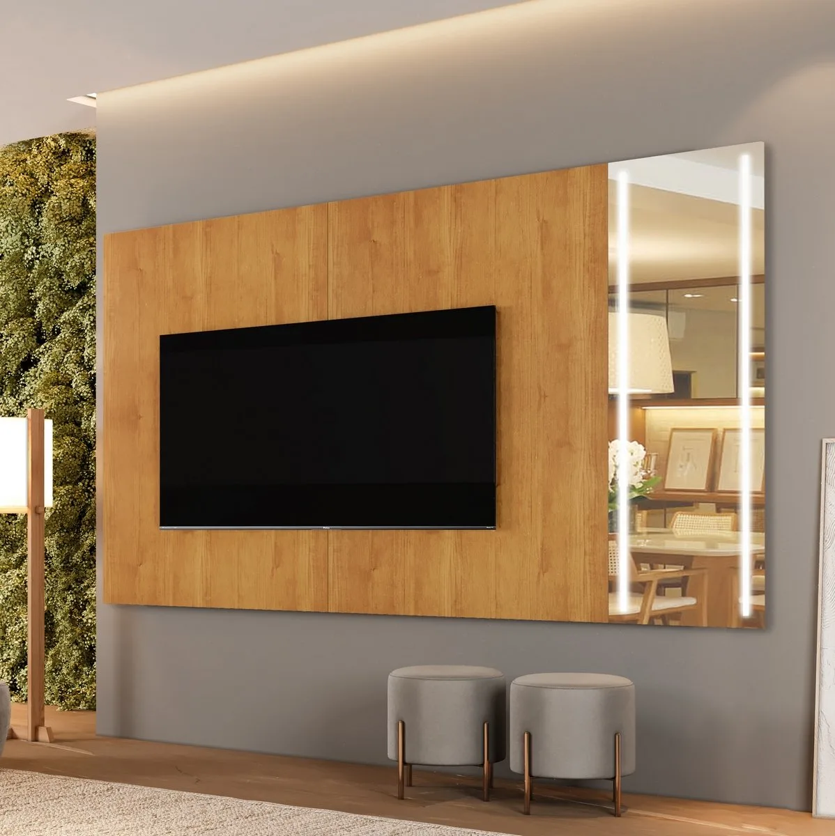 Painel até 75″ Vitrum Naturale – MAVAULAR