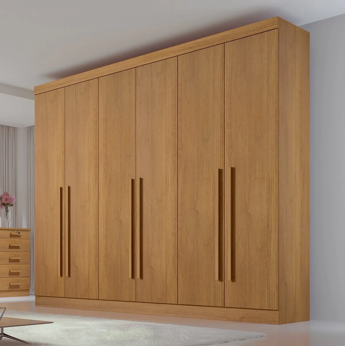 Guarda-Roupa 6 Portas Da Vinci 2,75 m Cinamomo – D’DORO MÓVEIS