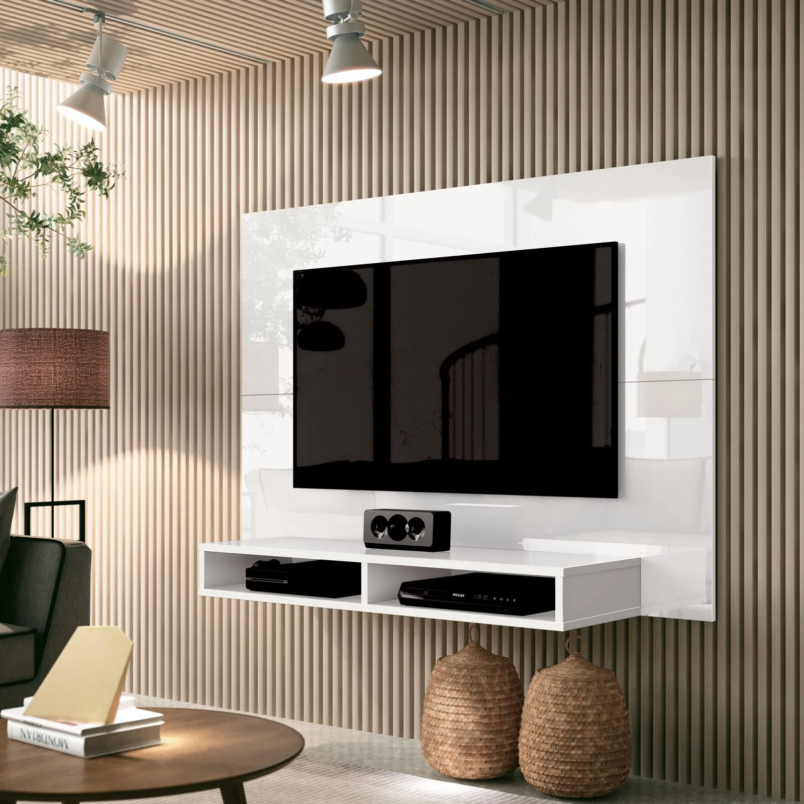 Painel até 43″ Fox New Branco – EDN MÓVEIS