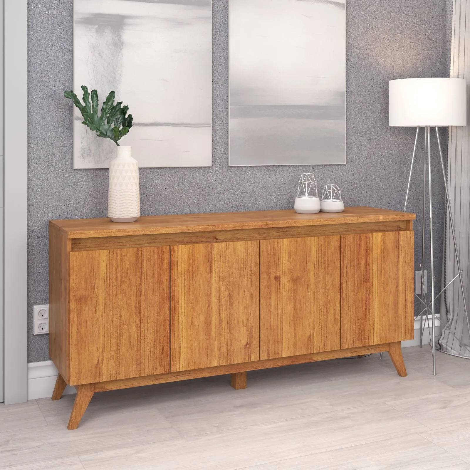 Buffet 4 Portas Filipe/Flip Mel – VIERO MÓVEIS