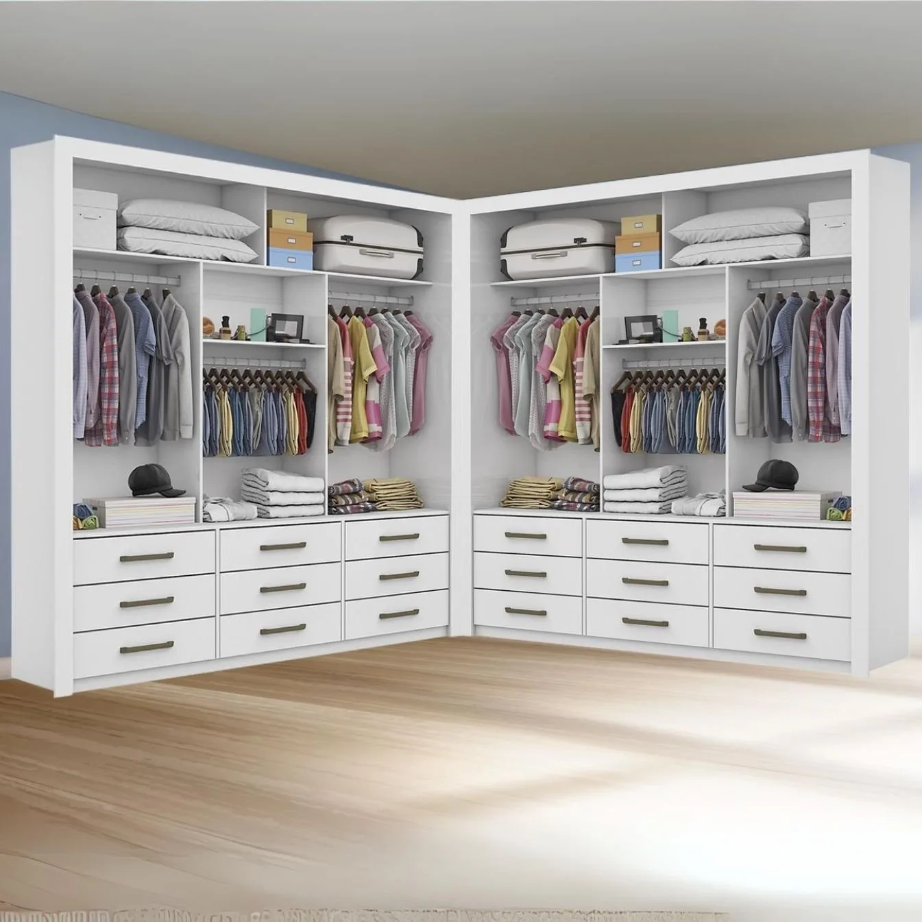 Closet Anjos 1,91 m x 1,91 m Branco – CARIOCA MÓVEIS