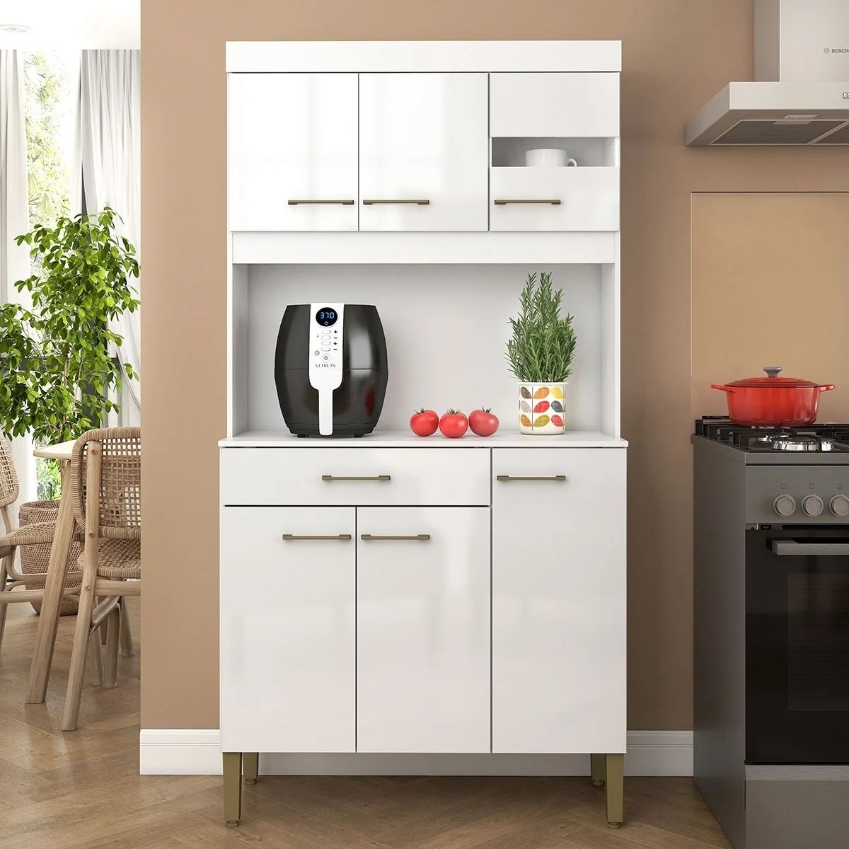 Kit Cozinha Carla K090 0,90 m Branco – FELLICCI