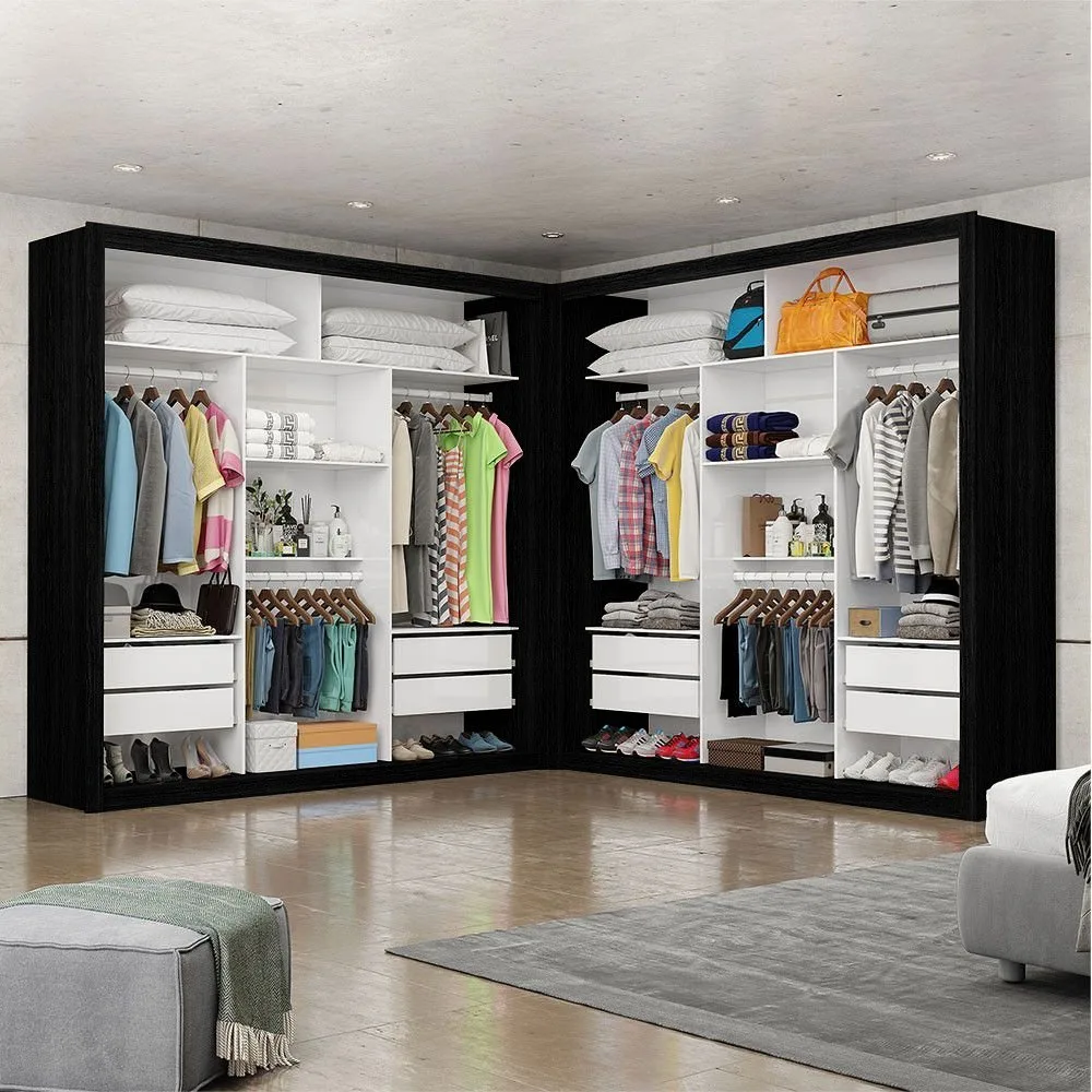 Closet Veneza/Clara/Berlim Plus Preto – CARIOCA MÓVEIS