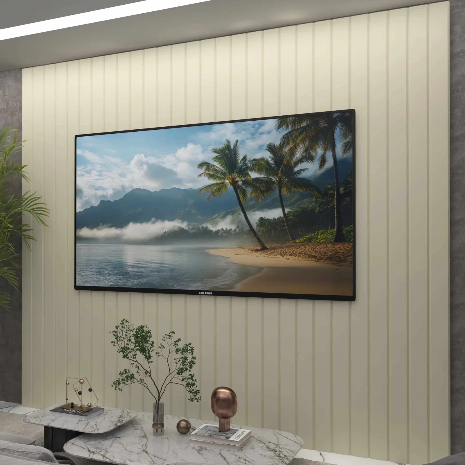 Painel até 85″ Majestade 230 Off White – GELIUS